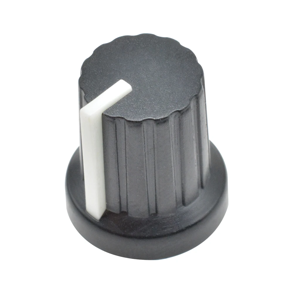 5 Stück/Lot Einsatzdurchmesser. 6mm Drehknöpfe für Potentiometer, Kunststoffkappen, Lochpotentiometer WH148 – Detail 4