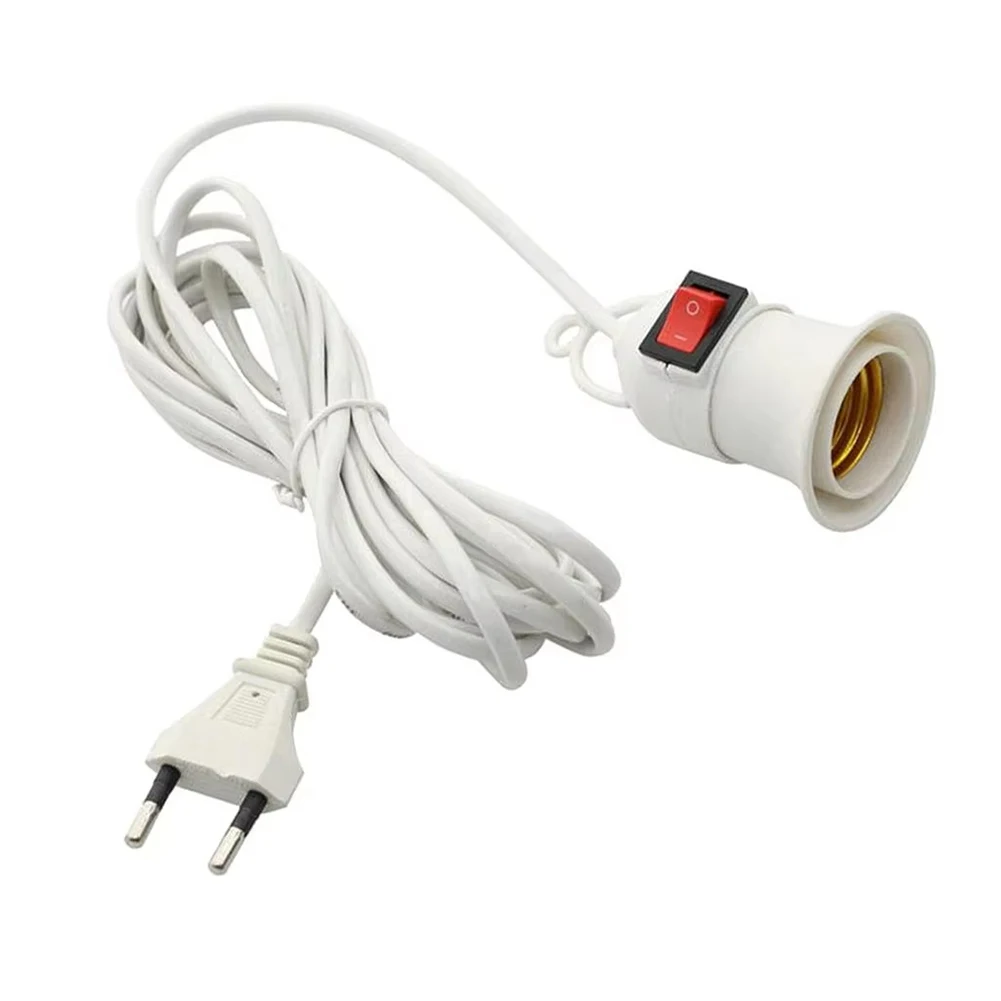 E27 Hanging Indoor Plants Light Holder 4M Garden Lamp holder With Cable EU Plug Universal With Switch Led Bulb Socket Adapter