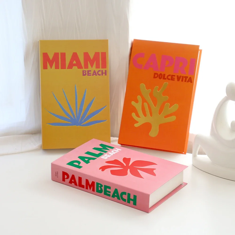 IBIZA CAPRI Fake Books Living Room Decoration Fashion Fake Books for Decoration Coffee Table Ornament Club Hotel Prop Books - Image 4