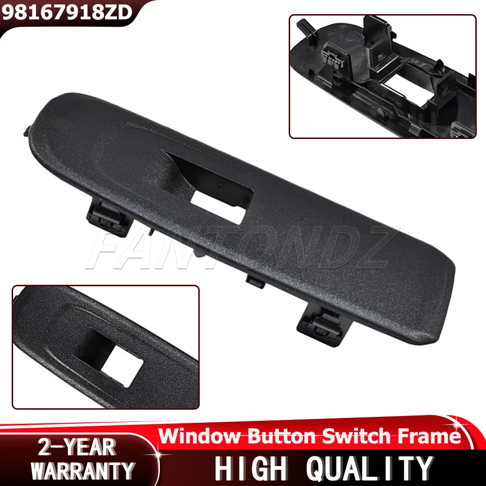For Peugeot Partner Rifter Mk4 K9 Citroen Berlingo Front Left Window Button Switch Frame ABS 98167918ZD Regulator Switch RHD