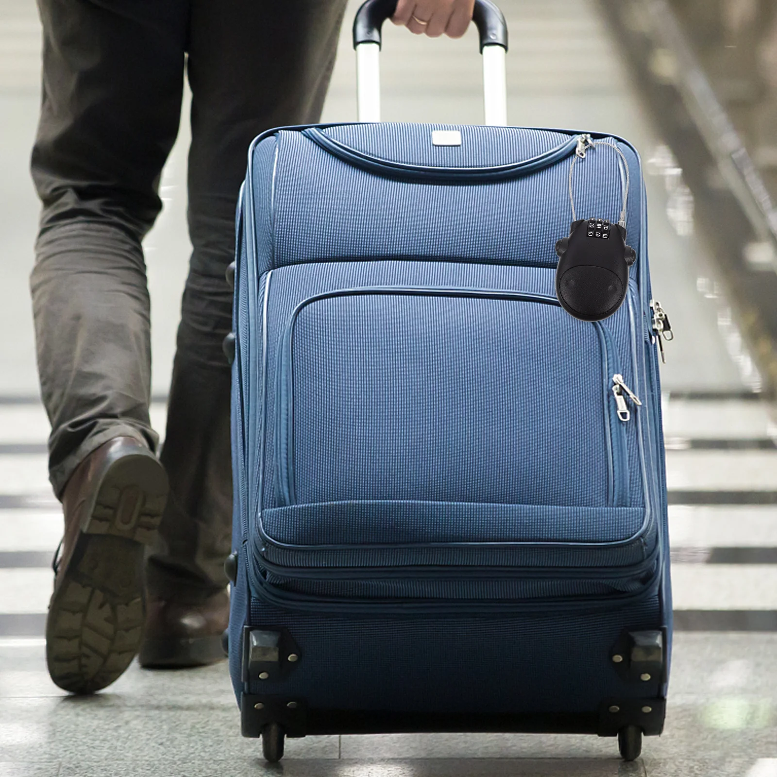 

Lightweight Extendable Bike Lock Stretchable Retractable Steel Cable for Multiuse Security Compact Flexible Steel Cable Lock