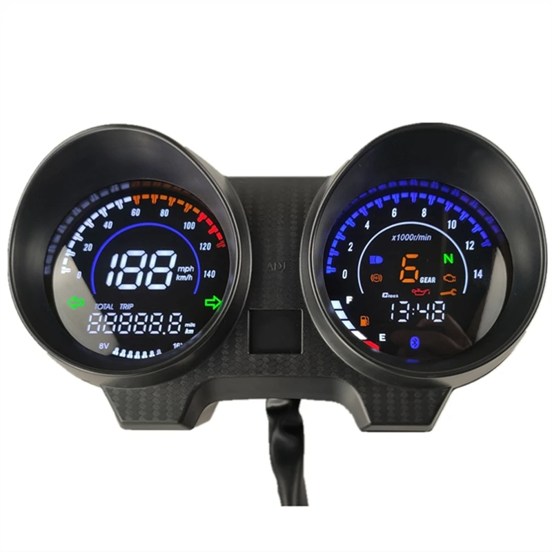 For Brazil TITAN 150 Honda CG150 Fan150 2010 2012 Motorcycle RPM Meter Speedometer Digital Dashboard ,With Bluetooth Accessories