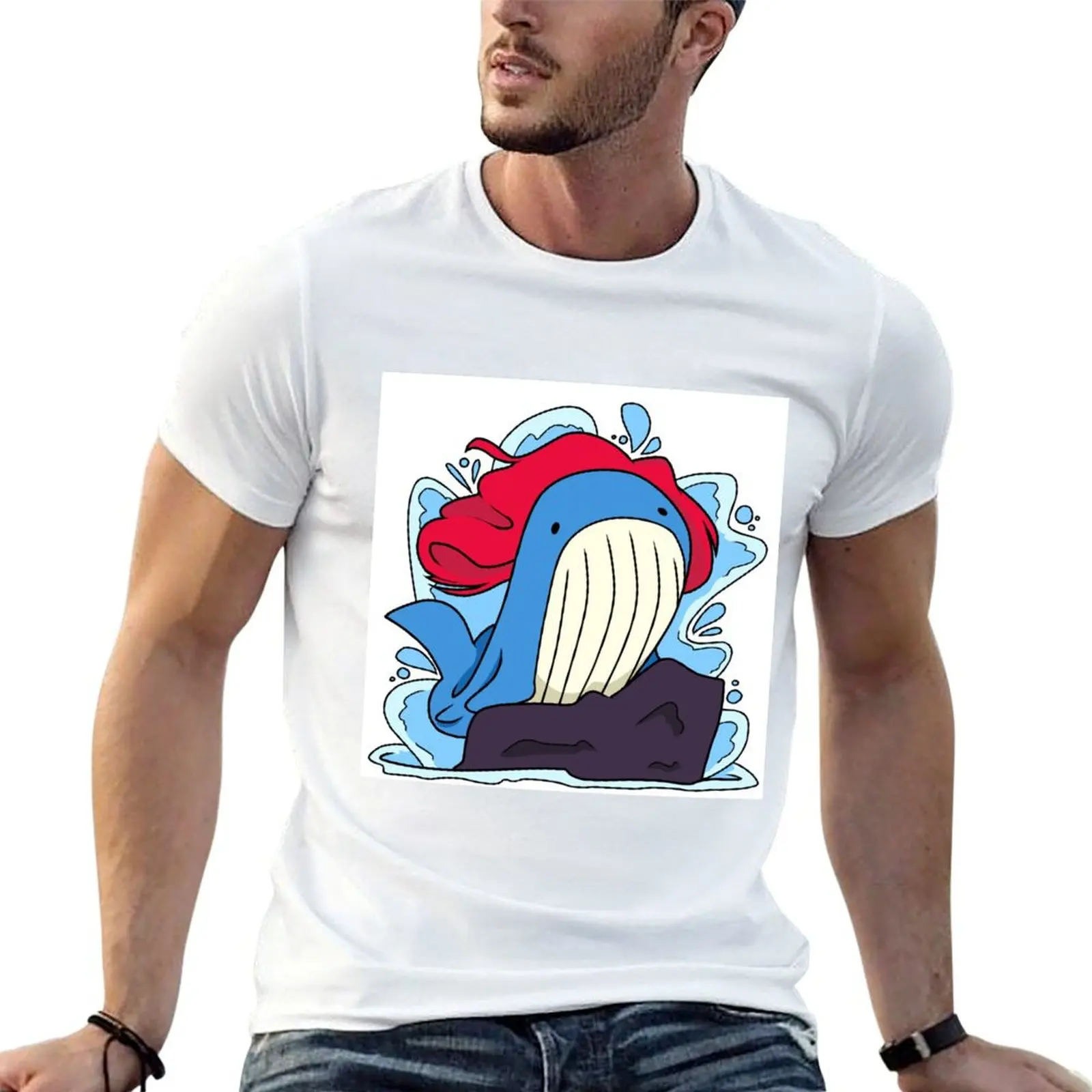 

shirts 100% for wailord tees with cotton man tshirt T-Shirt hair graphic t flowing
