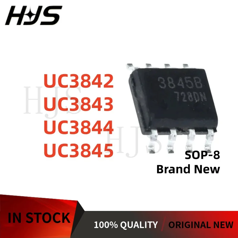 10Piece UC3842 UC3843 UC3844 UC3845 3842 3843 3844 3845 UC3842B UC3843B UC3844B UC3845B SOP-8 New High-quality