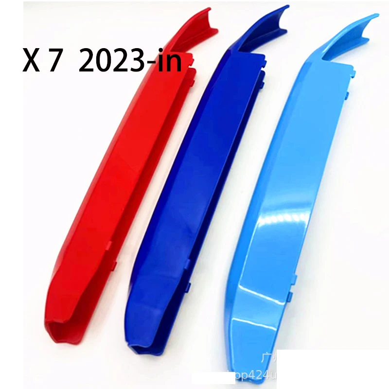 3pcs ABS For BMW X7 G07 2019 2020 2021 2022 Car Racing Grille Strip Trim Clip M Power Performance Car-Styling Accessories