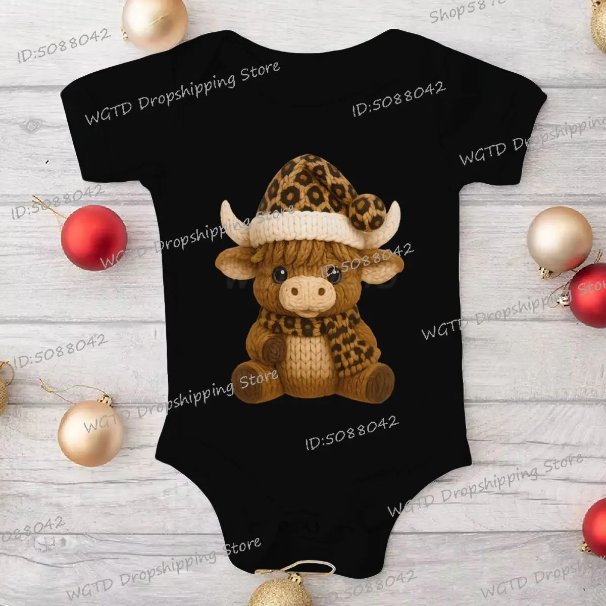 عيد الميلاد الطفل ارتداءها الكرتون الجبل الماشية عيد الميلاد الزي القطن عيد الميلاد السروال القصير قصيرة الأكمام صبي فتاة عيد الميلاد عطلة وتتسابق