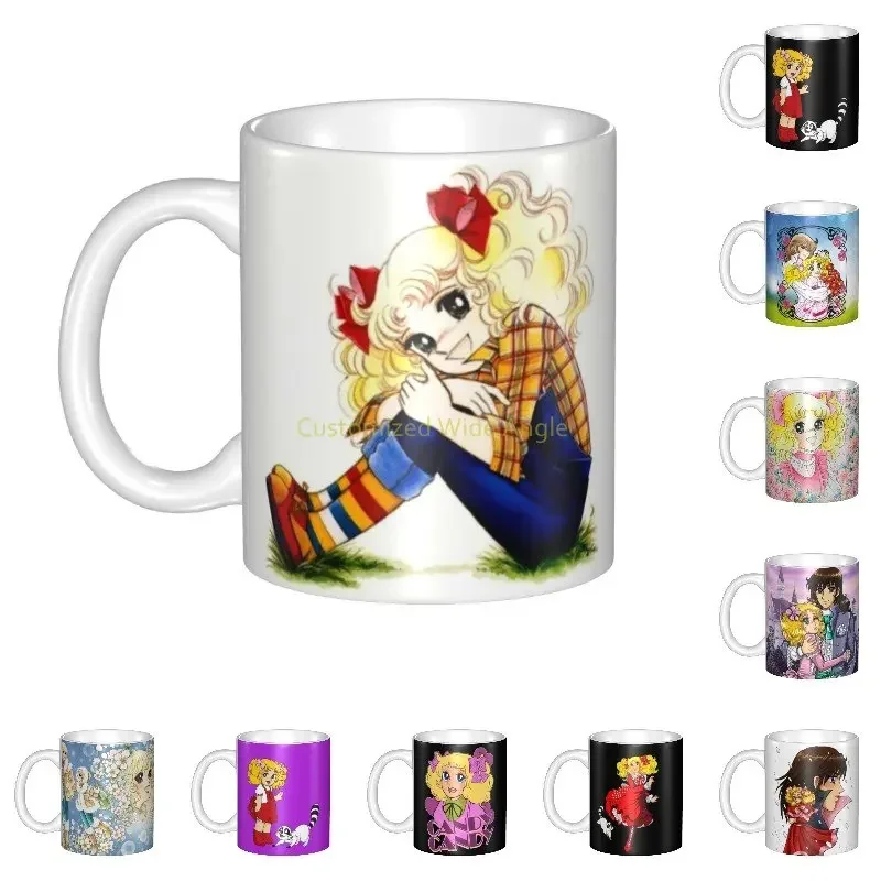 Candy Candy Anime Manga Coffee Mugs DIY Customized Ceramic Tea Milk Mug Cup Outdoor Work Camping Cups