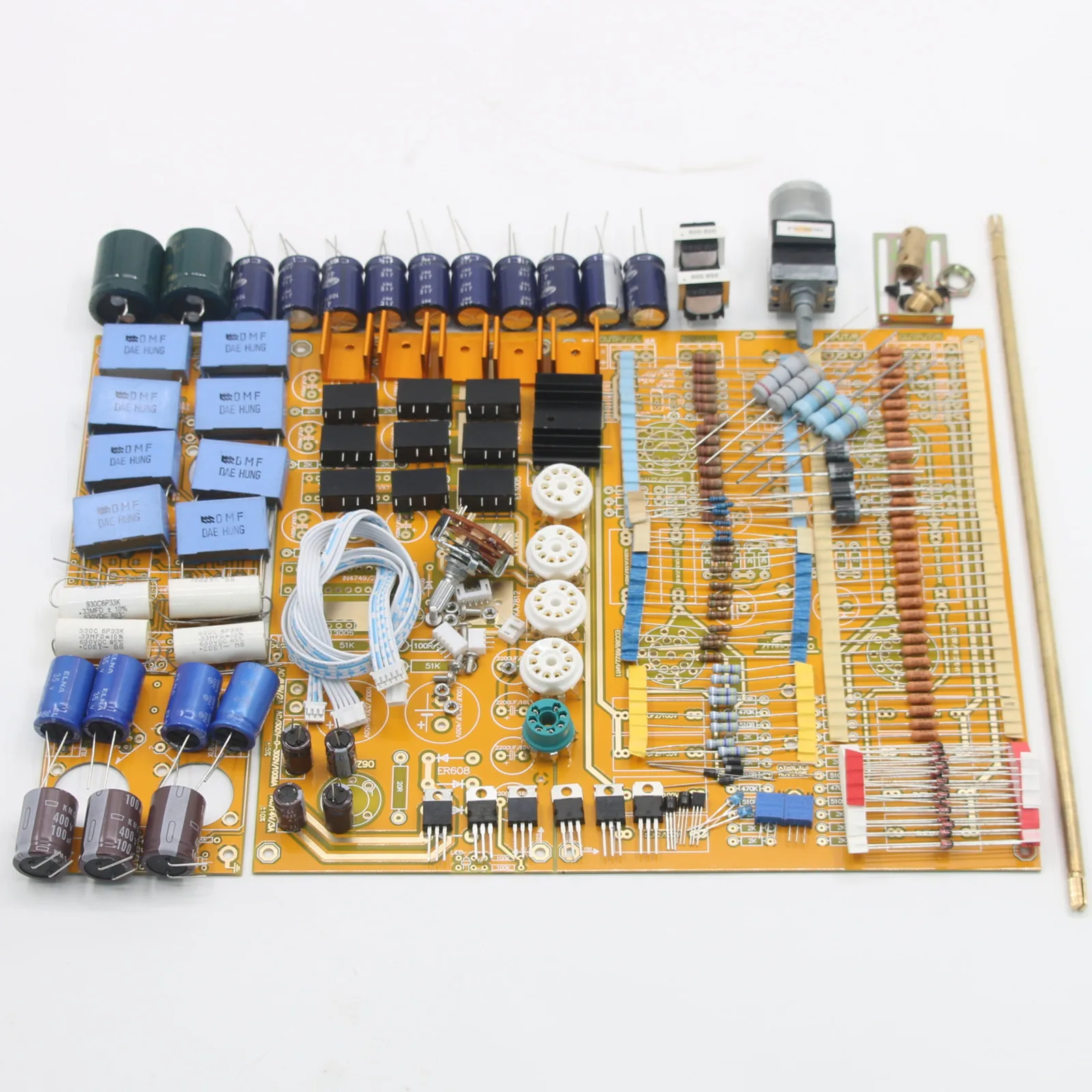 ARC Sound Amplifier Circuit ECC82+ECC88 Vacuum Tube Fully Balanced Preamplifier Board Kit