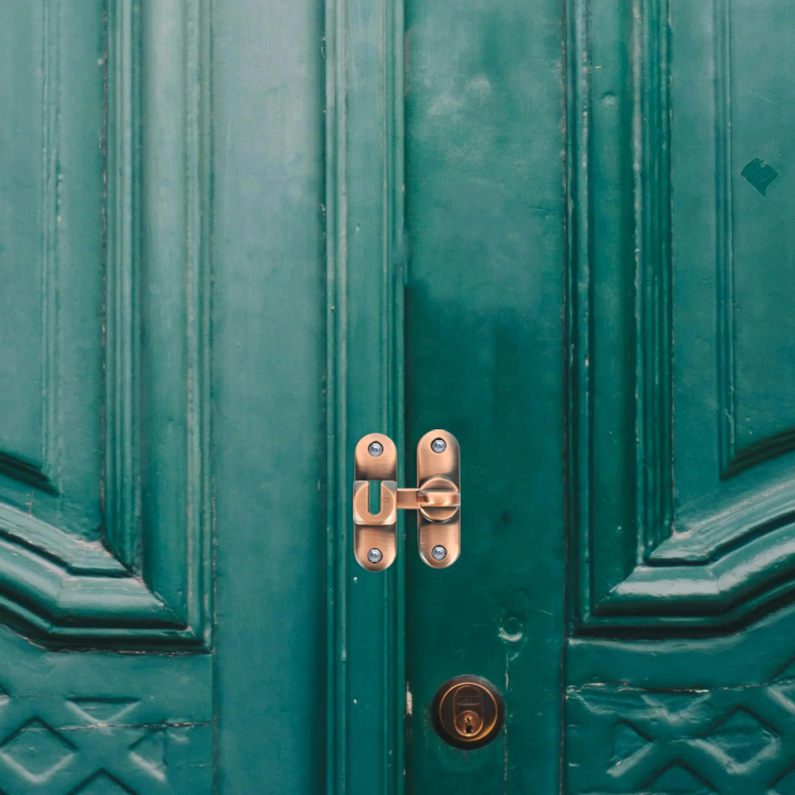 

1Set Simple Operation Door Security Latch Smooth Texture Easy Sliding Home Office Hotel Door Slide Latch Bolt Lock