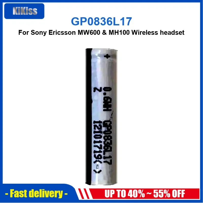 

GP0836L17 Аккумулятор для беспроводных наушников Sony Ericsson MW600 и MH100 Беспроводная гарнитура Высокое качество