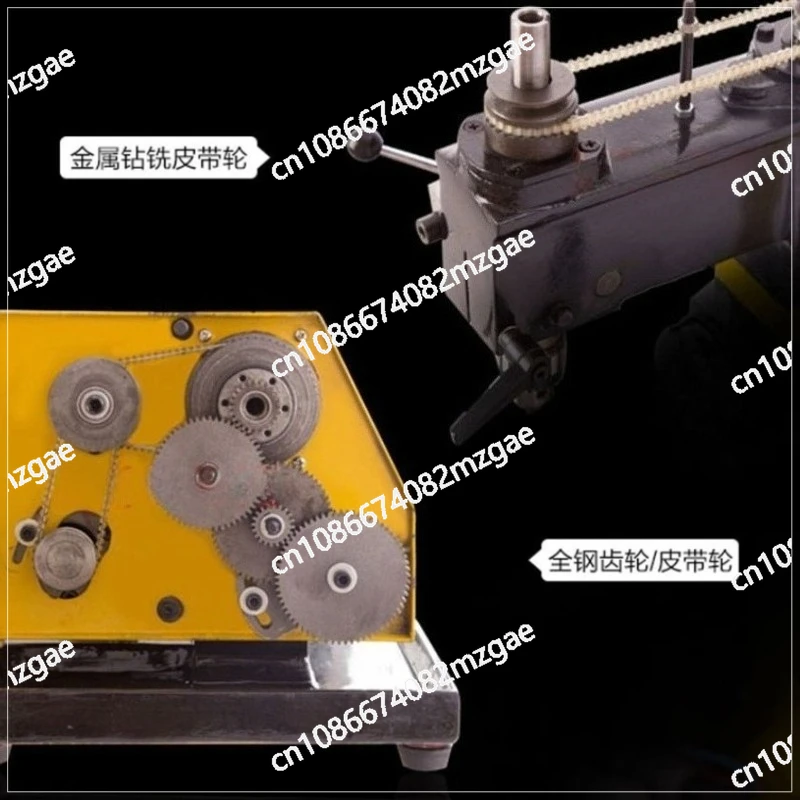 Turning, milling and drilling machine, teaching machine, tool machine stepless speed regulation 220V C125 multi-function lathe