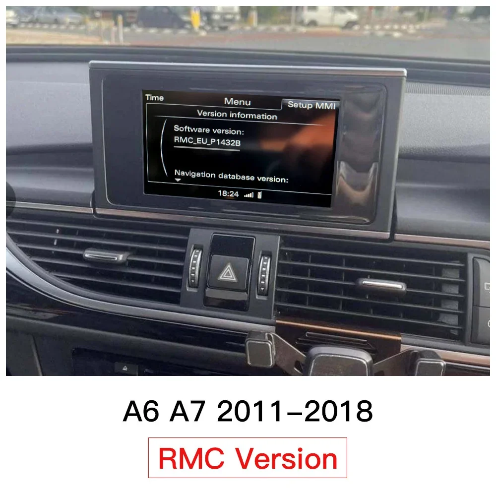 Wireless Carplay Android Auto Interface Retrofit Decoder Box Module Airplay For Audi A6 C7 A7 2012-2016 RMC System