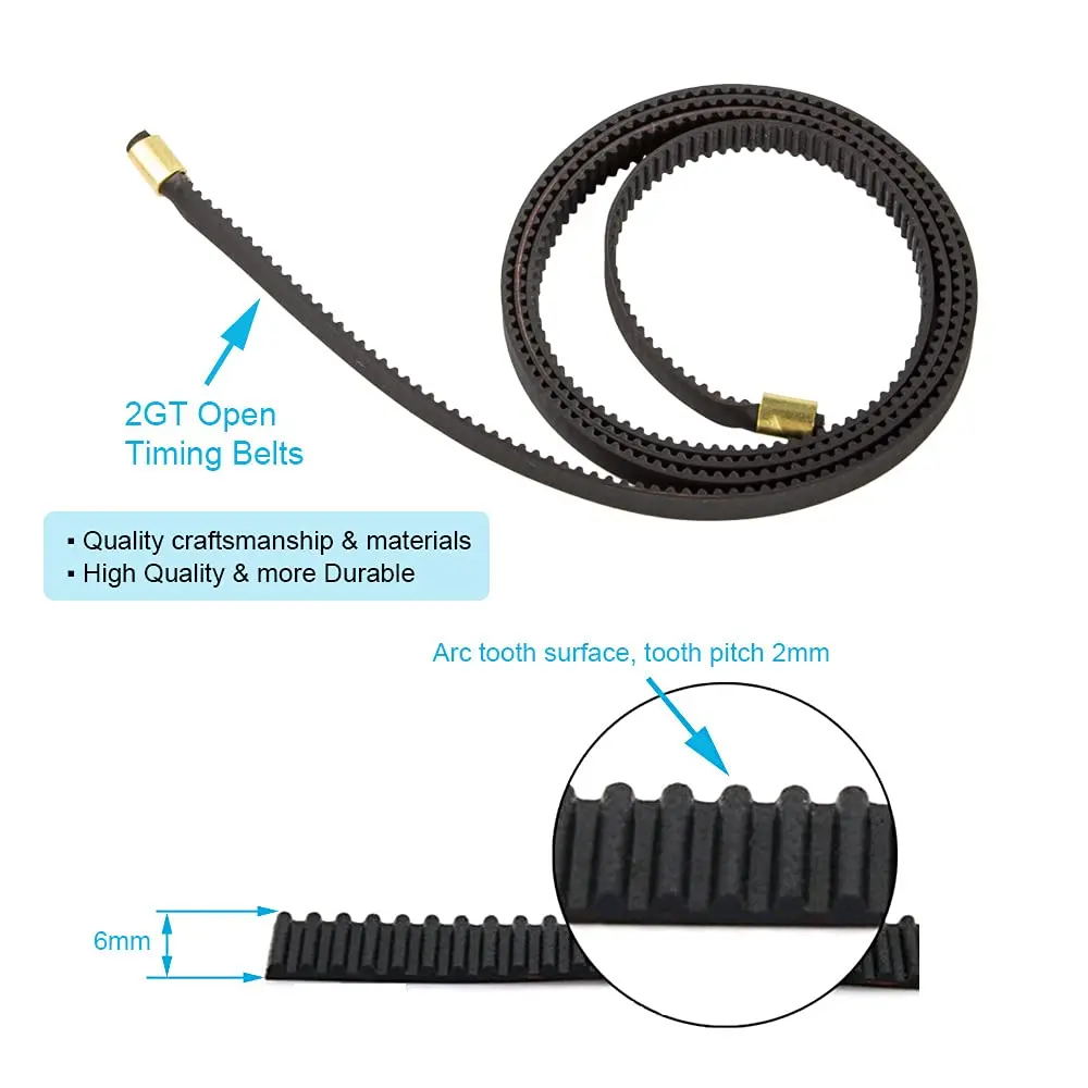 Creality Ender 3 V3 SE X+Y-Achsen-Synchronriemensatz und Ring-Synchronriemen, 3D-Druckerzubehör für Ender 3 V3 KE/SE/V2 – Detail 2