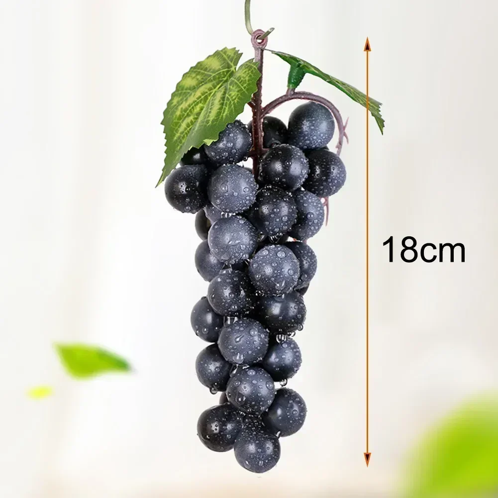 New Artificial Decor Grape Home Fake Fruit PVC Party Plant Crafts Display Fruits Layout Office Play Toys Props