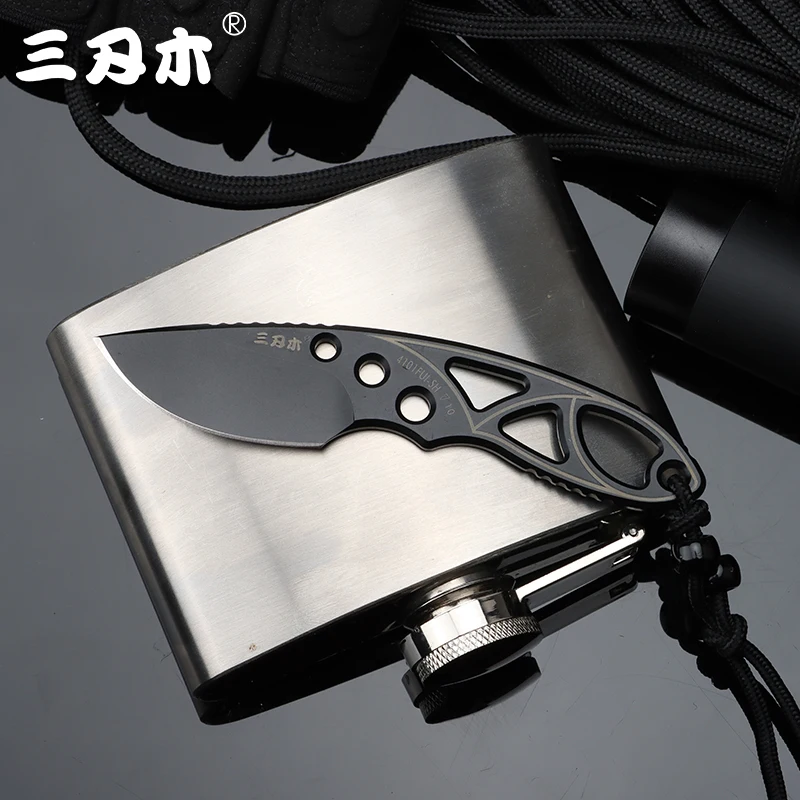 SANRENMU 4101 Pocket Knife 12c27 Outdoors Portable Mini Pocket Camping Edc Rescue Survival Tool straight knife