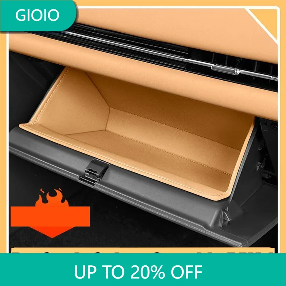 

Leather For Geely Galaxy Starship 7 EM-i 2024 2025 Car copilot Storage Box Protector Pad Door Anti-dirty Pad Passenger Storage