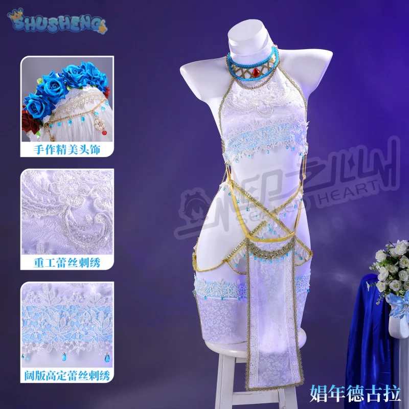 Shounen Dracula Prostituata Outfits Anime Cosplay Kostüm Frauen Sexy Hochzeit Uniform Kopfbedeckung Requisiten Socken Weihnachten Party Kleid