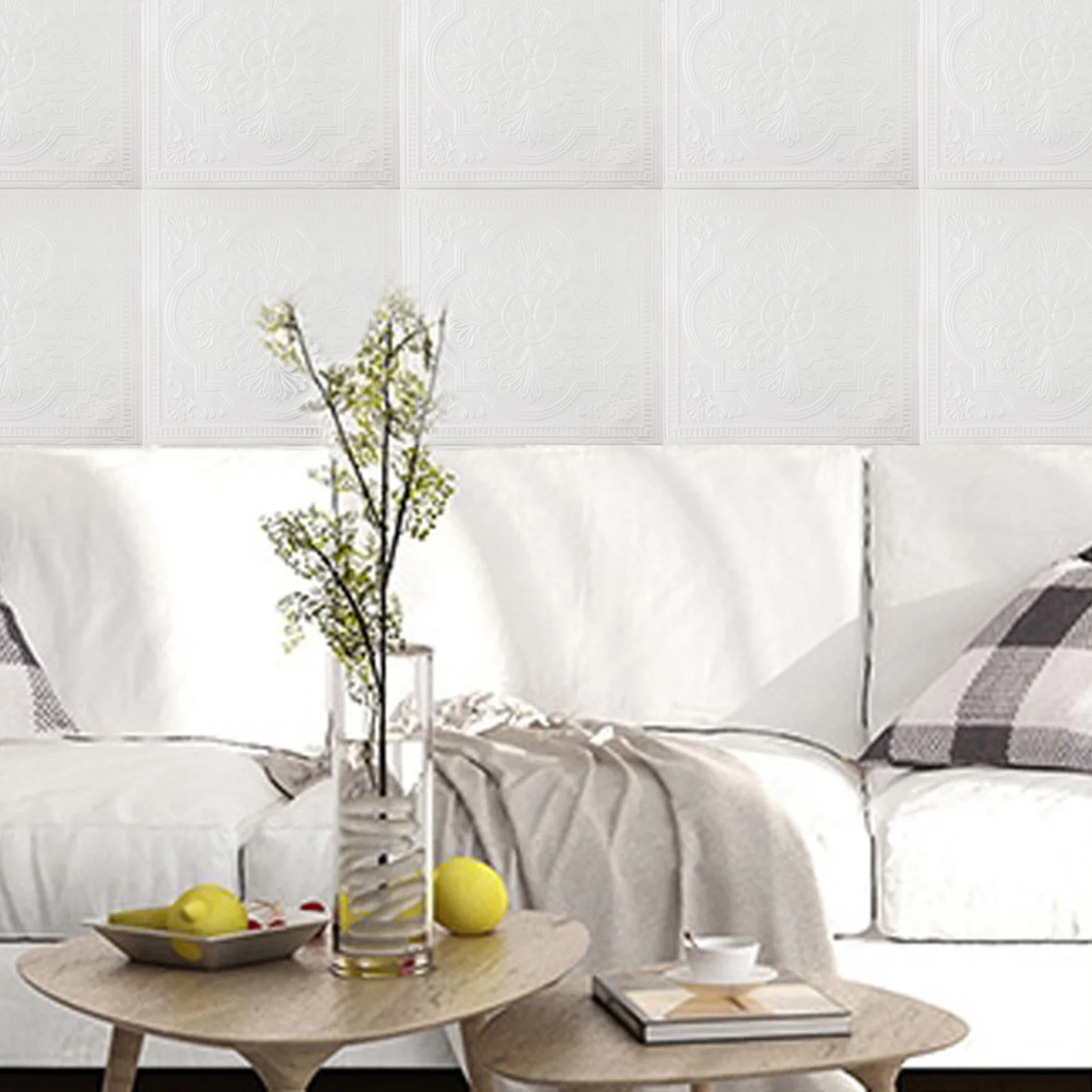 1/10PCS 3D Wall Panels For Tile Stone Brick Wall Sticker Soft Foam Panels Self-adhesive Wallpaper Living Room Bedroom Decoration