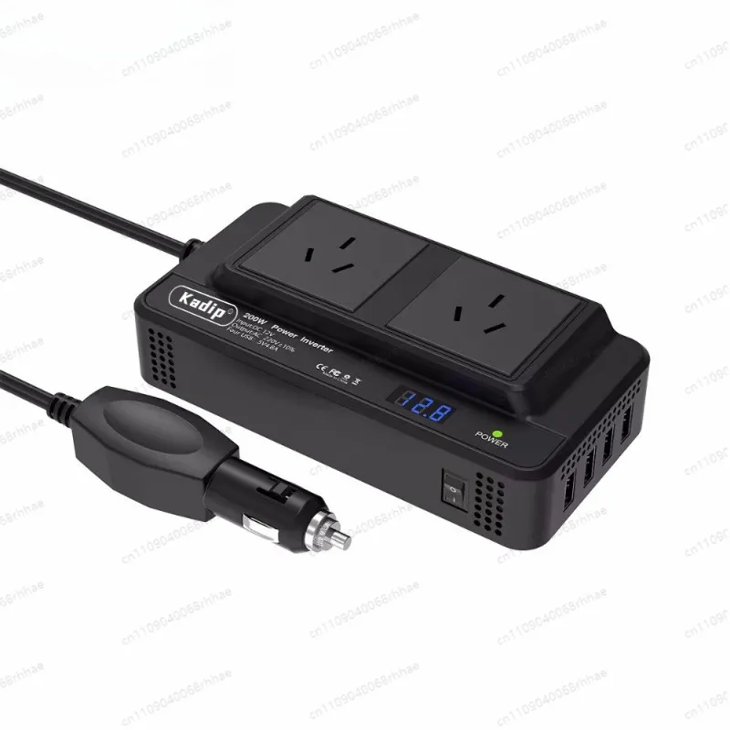 200W car inverter 12V to 220V Australian standard socket power converter, car inverter