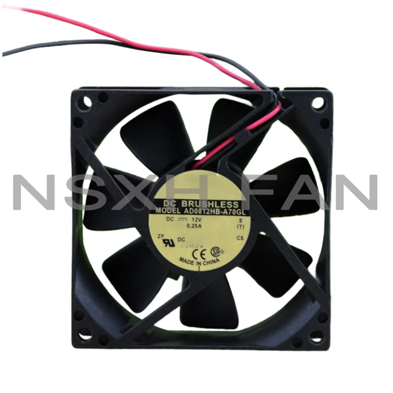 8025 12V 0.15A 8 CM BALL CASE FAN AD0812MB-A70GL