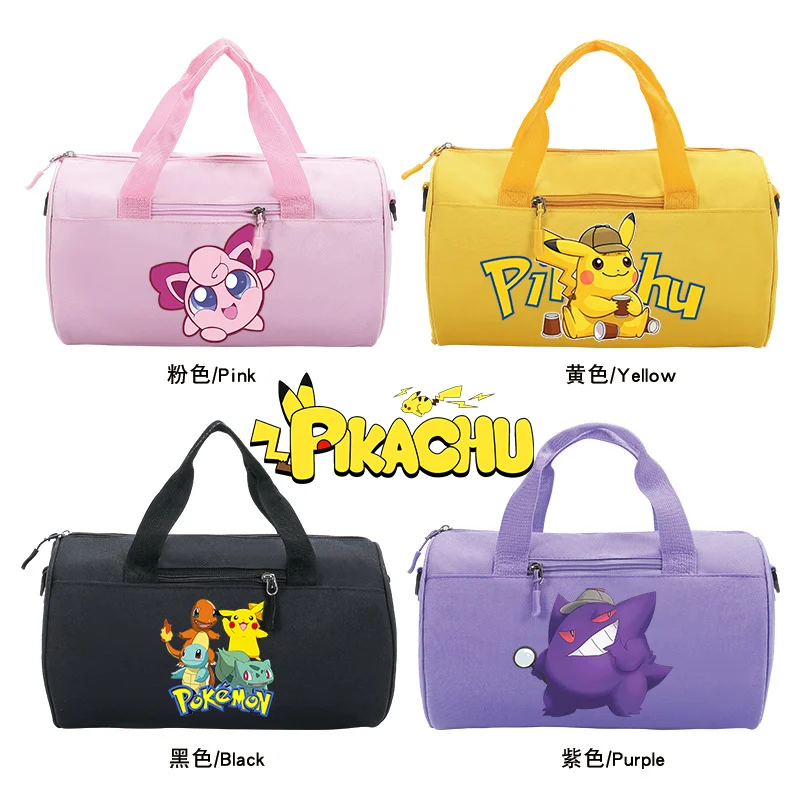 Pokemon Travel Bags Pikachu Adult Designer Handbag Sport Gym Dance Storage Coach Luggage Waterproof Duffel Travel Bag for Child