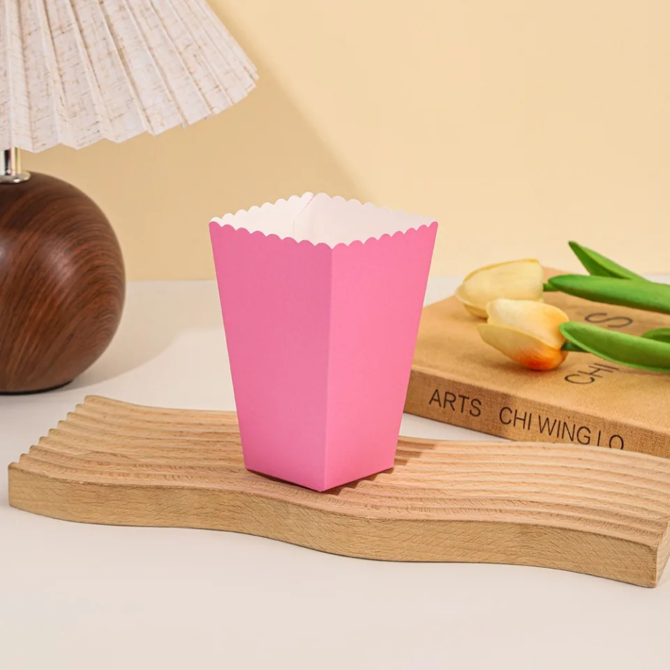 20/50/100 teile/los Popcorn Boxen Einfarbig Thema Party Dekoration für Kinder Alles Gute Zum Geburtstag Weihnachten Hochzeit Party liefert – Detail 10