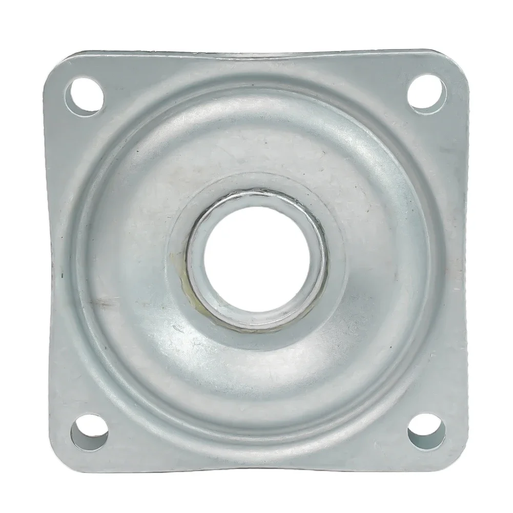 2/3/4 Inch Rotating Bearing Plate Steel Square Lazy Susan 360Degree Bearing Rotating Heavy Duty Rolling Swivel Turntable Plate