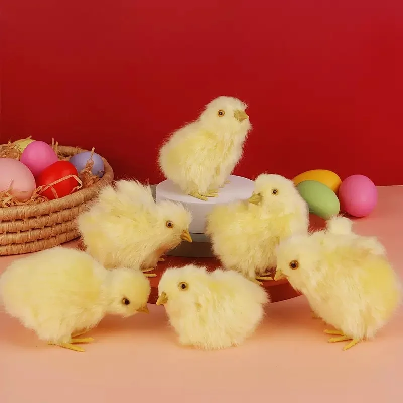 

Chick simulation animal plush toy cute pet yellow duck doll car bag hanging goddess decoration ornament