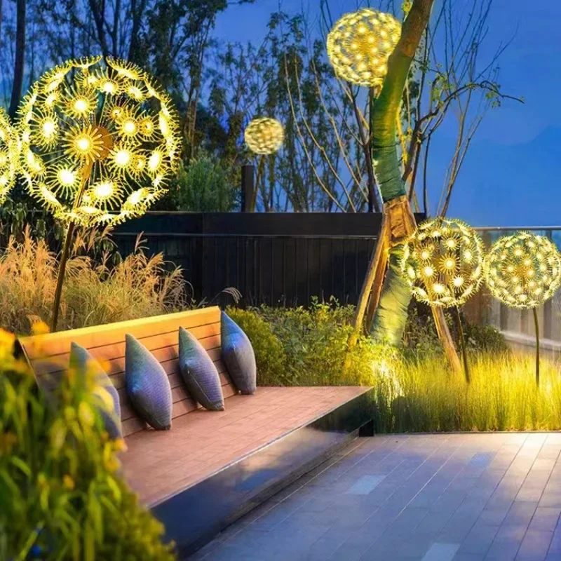 

Big dandelion lamp outdoor waterproof lawn travel lamp camping wind decoration