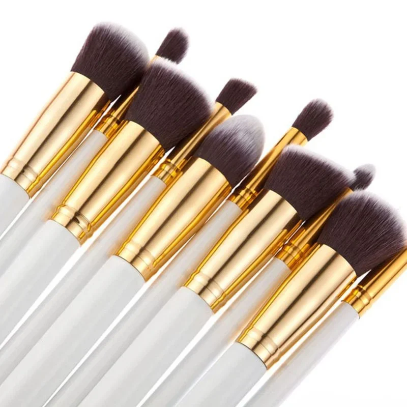 10 pezzi set di pennelli per trucco minin trucco cosmetico per strumenti per il trucco del viso bellezza delle donne fondotinta professionale fard ombretto