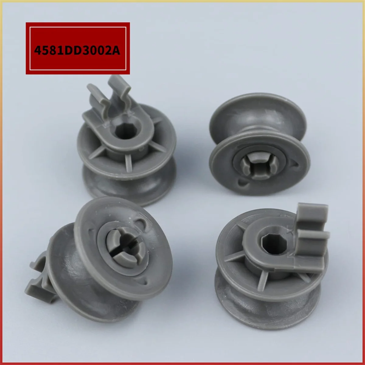 A86I-8Pcs 4581DD3002A Dishwasher Upper Rack Wheels,Dishrack Roller and Axle Assembly Replacement Part for LG