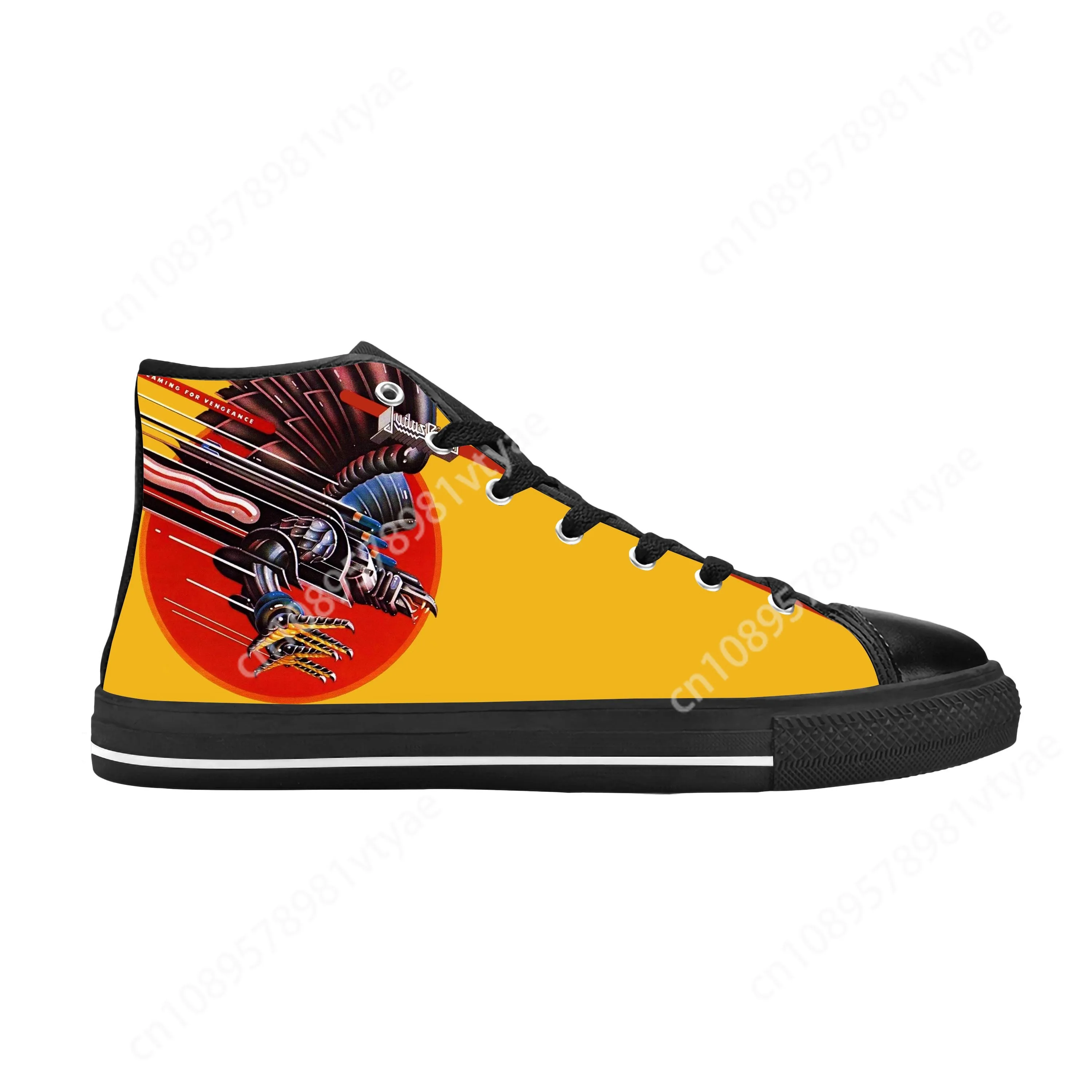 Judas Priest Eagle Rock N Roll Band Music Singer Casual Cloth Shoes High Top Comfortable Breathable 3D Print Men Women Sneakers