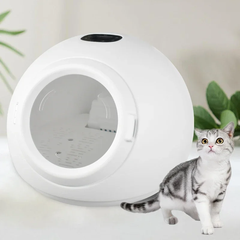 

Round Intelligent Pet Drying Box Home Pet Cat Drying Fully Automatic Dog Shower Hair Blow Dryer Disinfection Multifunctional