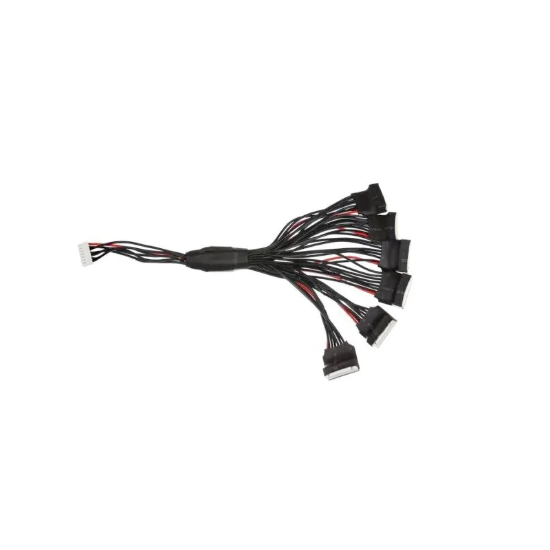 JST-XH 2S 3S 4S 5S 6S 7S Parallel Balance Cable Wire X6 Parallel Charging Balance Adapter - 6 Batteries at Once 24awg 20cm Wire