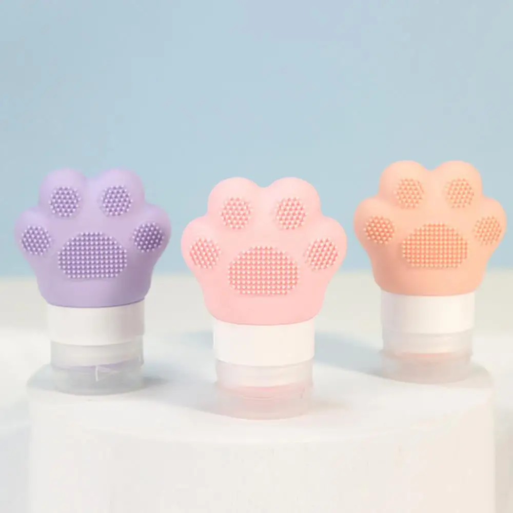 حاوية شامبو، حاويات ضغط مفيدة، زجاجة قابلة لإعادة الملء، زجاجات سفر محمولة، صندوق من السيليكون، علبة مستحضرات التجميل، صندوق ملون