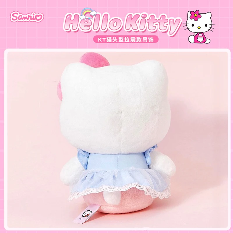 32CM Genuine Sanrio Hello Kitty Anime Stuffed Plush Toy Peluche Throw Pillow Kawaii Birthday Party Christmas Gift Doll For Girl