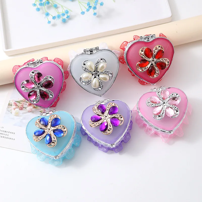 Creative Heart-shaped Candy Box Children's Jewellery Box Girls Makeup Accessories Storage Box Jewellery Tiara Packaging Gift Box
