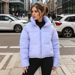 Women's Jacket 2024 New Winter Female Short Cotton Jacket Higo Collar Thicken Warm Parkas Coats Women's Quilting Jacket Tops