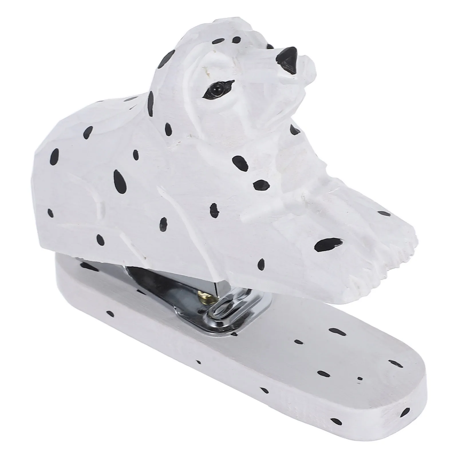 

Flamingo Stapler Dalmatian Wooden Dog Desk Accessory Elegant Office Decor Stationery Animal Dalmatian Office Stapler Supplies