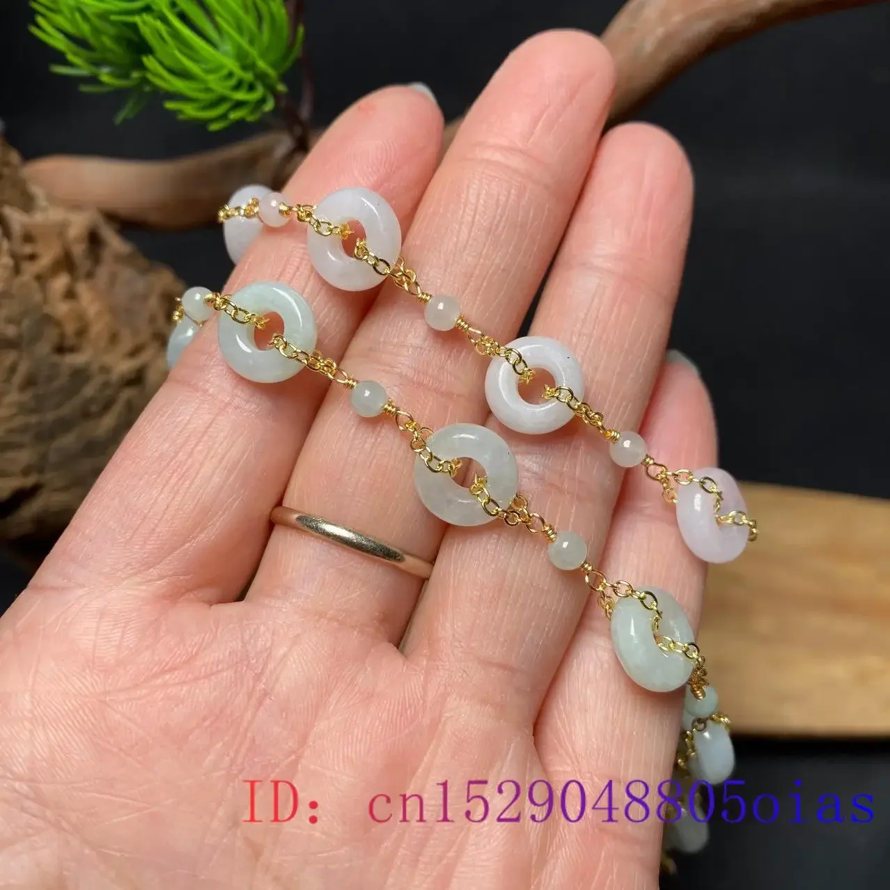 Bracelets en Jade et Donut pour hommes, bijoux en pierre amulette, talisman, pierres précieuses naturelles chinoises, accessoires en argent 925, blanc