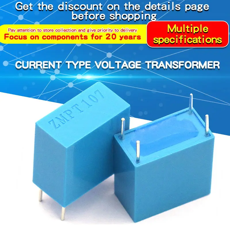 1PCS Current Type Voltage Transformer Sensor ZMPT107/101B ZMCT102/103/118 2mA High Precision Miniature Micro Voltage Transformer