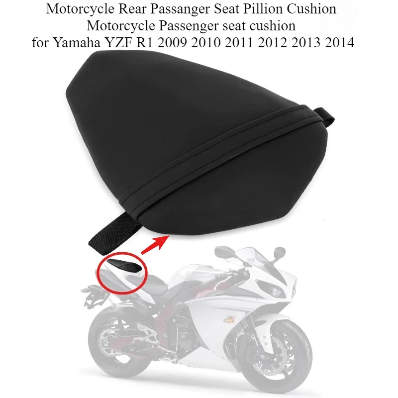 

Подушка для заднего пассажирского сиденья мотоцикла, подушка для сиденья пассажира для Yamaha YZF R1 YZF-R1 2009 2010 2011 2012 2013 2014