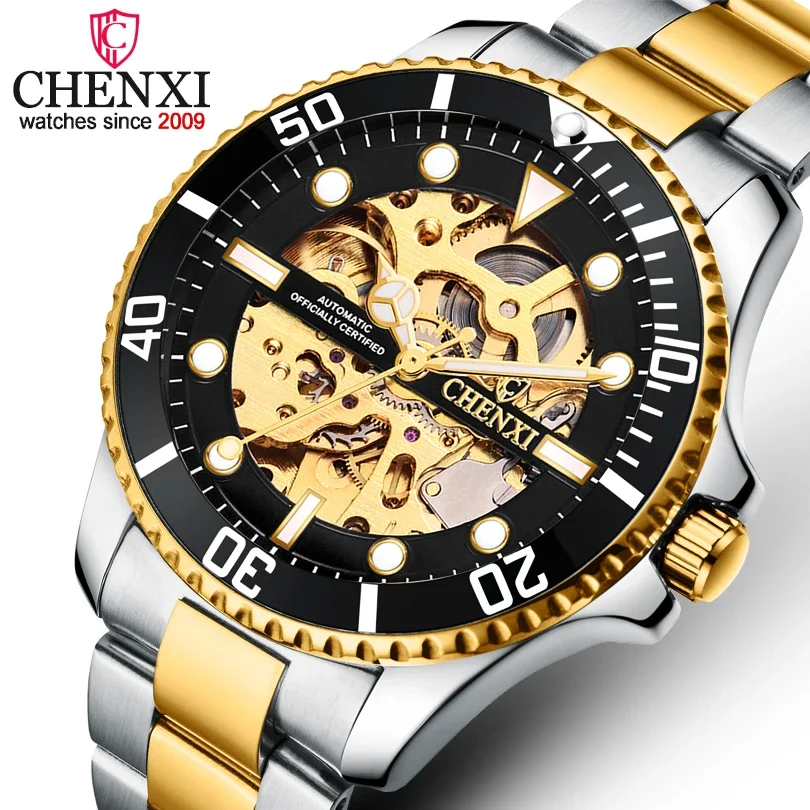 

CHENXI 8805, новые модные мужские механические часы, мужские автоматические механические часы с полым циферблатом, дизайнерские часы для мужчин, Reloj Hombre