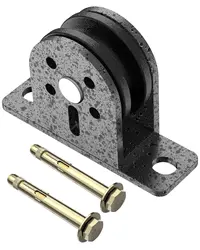Fixed Bearing Pulley Single Wheel Block Heavy Duty Lifting Pulley Loading 600lbs Home Gym Accessories for Cable Pulley System