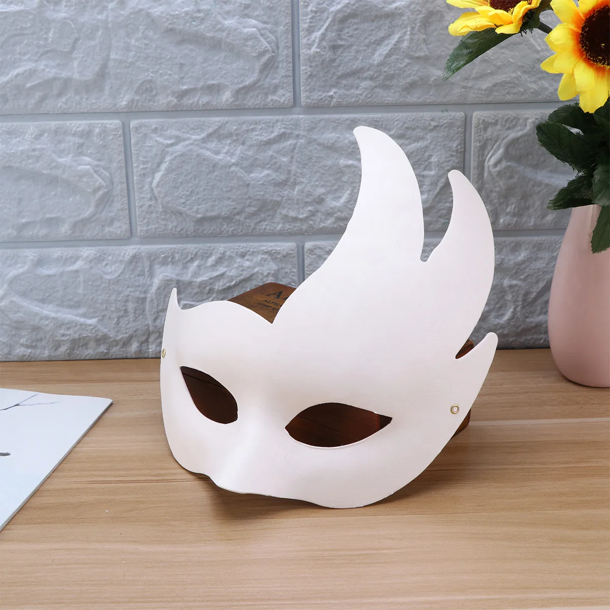 

10pcs White Craft Masks Diy Decorative Party Masks For Costume Dress Animal Face Kids Cosplay Creative Educational Pretend Play