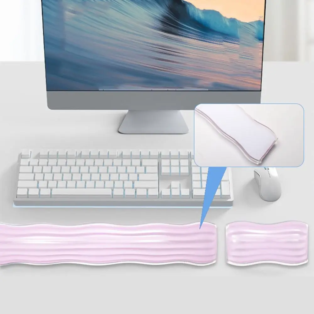 Creative Clear Mouse Wrist Rest Ergonomic Transparent Gel Wrist Rest Pad Effectively Soft Mouse Wrist Support Pad Laptop