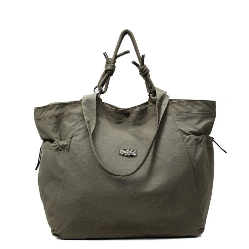 

Portable Casual Nylon Tote Bag Korean Style Nylon Rope Lightweight Eco Bag Large Capacity Handbag Nylon Shoulder Bag Student