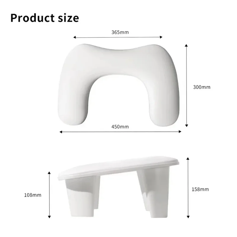 Hot Sale New Design Nail Hand Rests for Two Hands Soft PU Leather 15 Degree Tilted Hand Pillow Nail Art Salon Tool