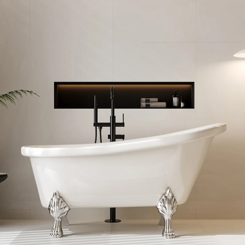 

Acrylic princess independent bath Small apartment Internet celebrity household adult bathtub European bathtub Double insulation