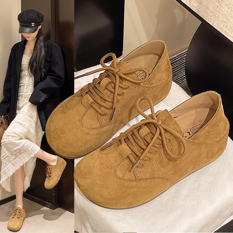

Retro Platform High-heel Women's Shoes, Two-piece Single Shoes, 2025 Autumn New Style Loafers and Moccasins